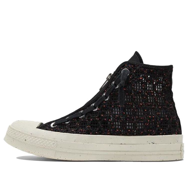 (WMNS) Converse Chuck 70 High 'Speckled Black Crochet' 570784C