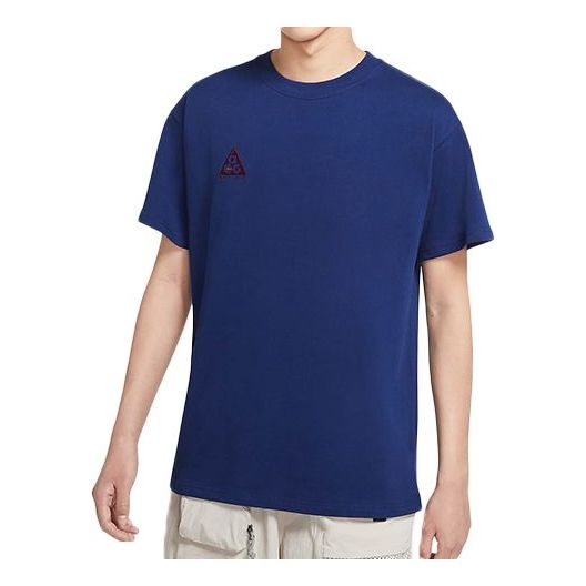 Nike ACG Small Logo Casual Short Sleeve Blue / Red BQ7343-492