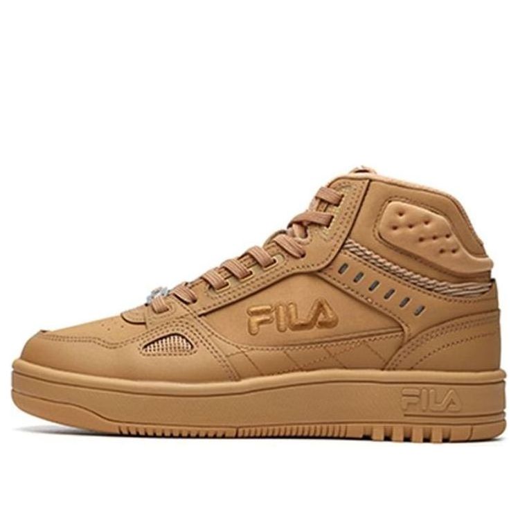 (WMNS) FILA High Top Retro Basketball Shoes Clay Yellow F12W141211FCL