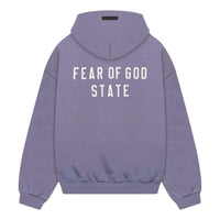 Fear of God Essentials HOMECOMING Heavy Fleece Full zip Hoodie 'Lavender' 192BT246247F