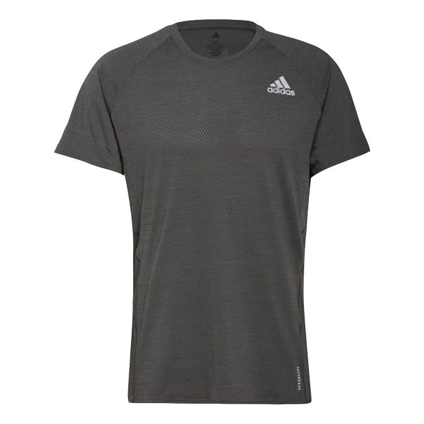 adidas Leisure Sports Running Short Sleeve Men's Dark Grey H25045