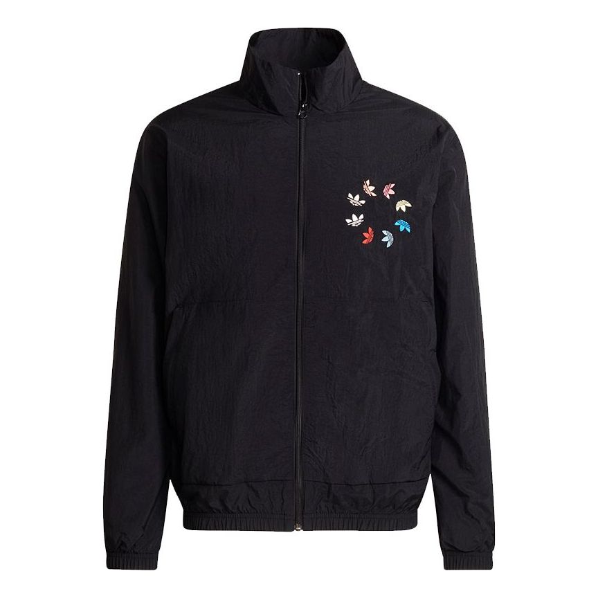 adidas originals St Woven Tt Casual Stand Collar Sports Jacket Black H37735
