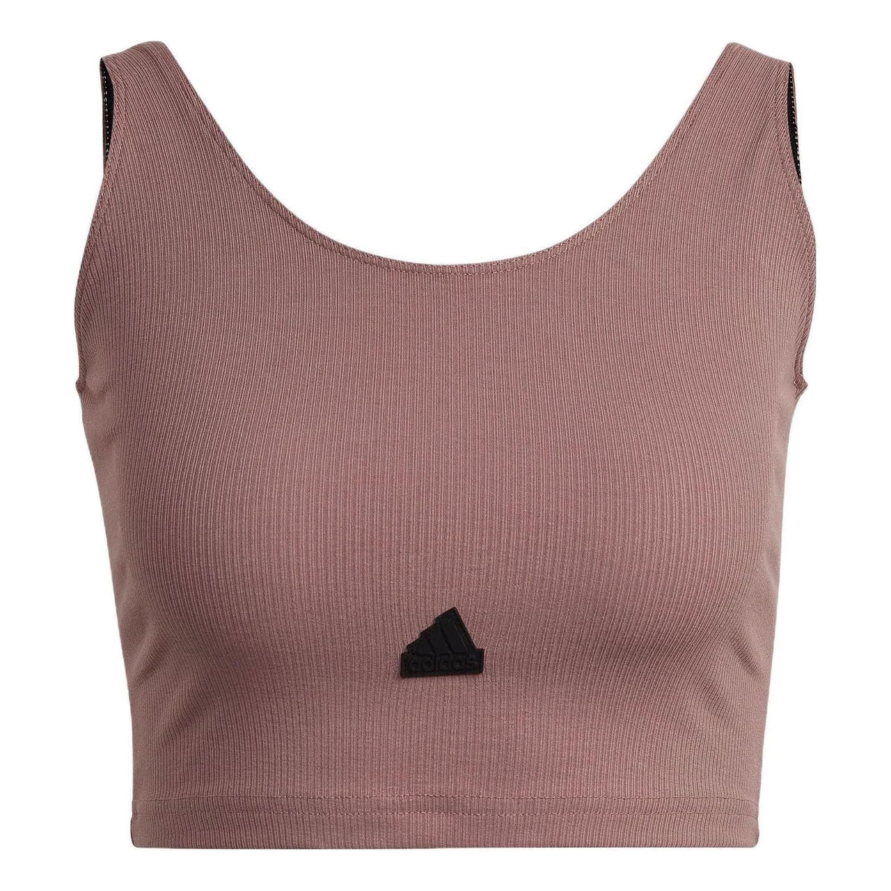 (WMNS) adidas Rib Cropped Top 'Purple' HG4366