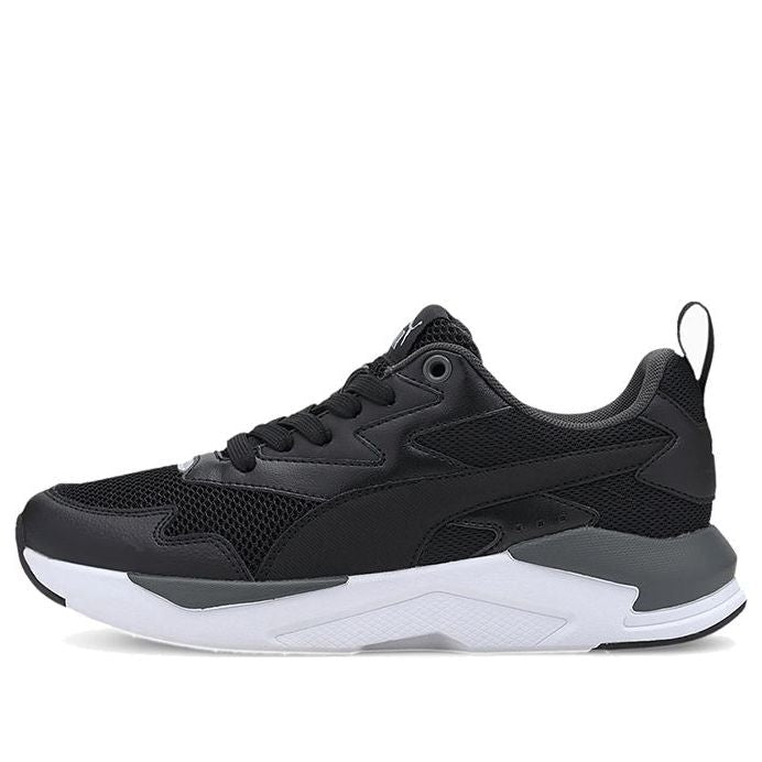 (GS) PUMA X-ray Lite Jr Low Top Running Shoes Black/Grey/White 374393-01