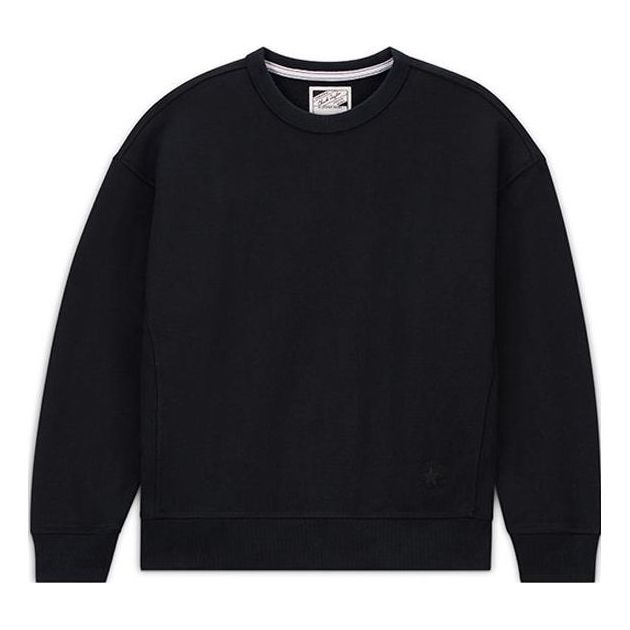 Converse Gold Standard Crew Sweatshirt 'Black' 10025916-A03