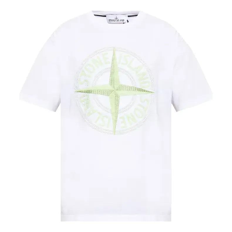 STONE ISLAND Logo Print T-Shirt 'White' 781521580-V0001