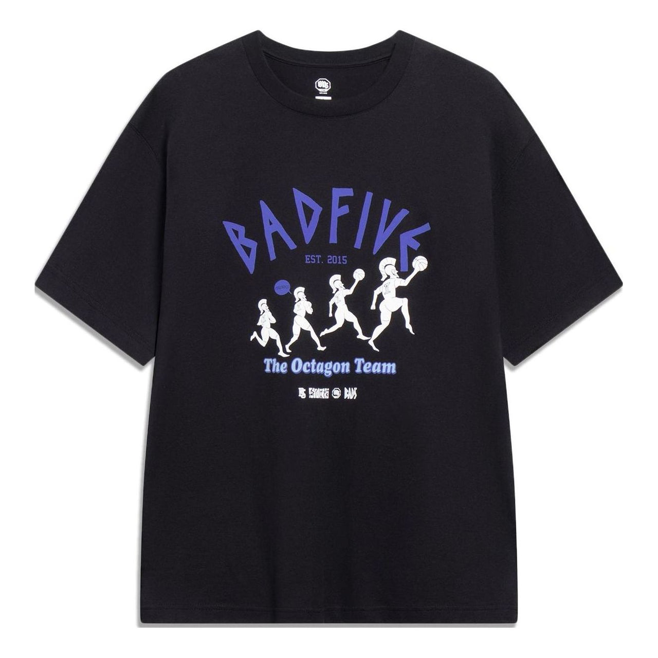 Li-Ning x Anti-Wu BADFIVE Casual Graphic Print Tee 'Black Purple' AHST301-2