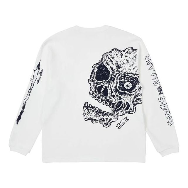 PALACE x Lotties Crossover Skeleton Alphabet Pattern Round Neck White P20ES032