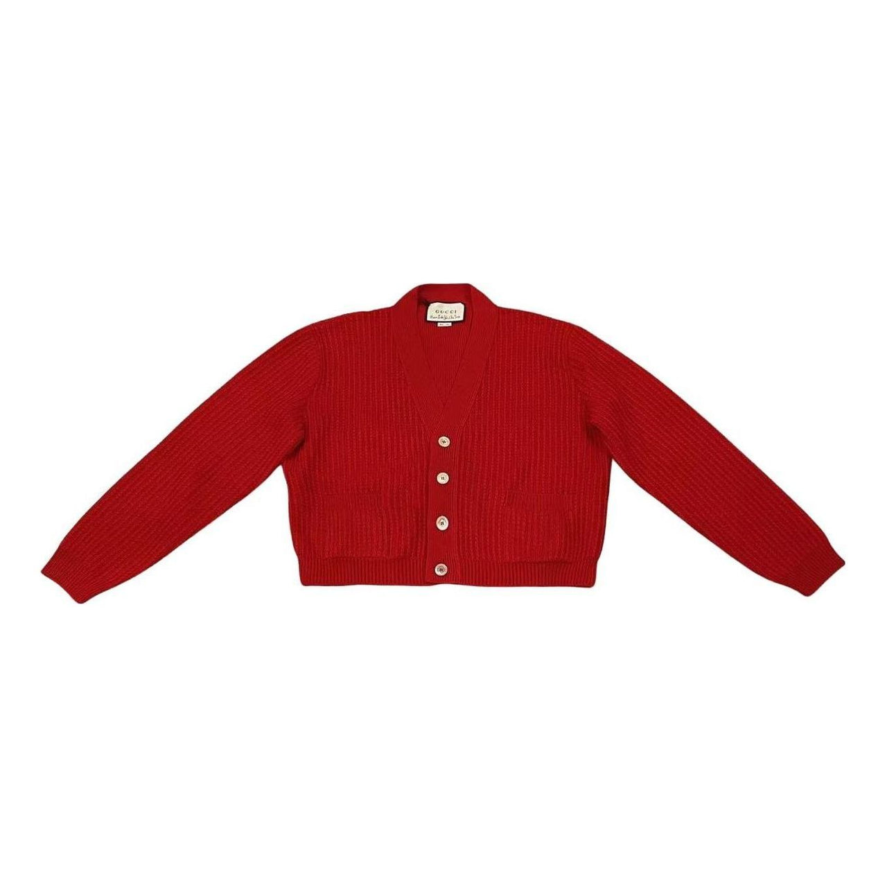 Gucci Short Wool Cardigan 'Red' 633837-XKBI5-6460