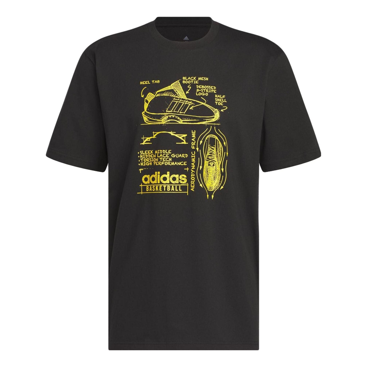adidas FTW Link 3 T-Shirt 'Black Yellow' IA3265