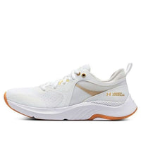 (WMNS) Under Armour HOVR Omnia Metallic 'White Metallic Gold Luster' 3025833-100