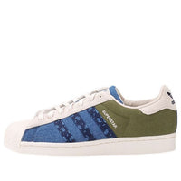 adidas originals Superstar Shoes 'White Green Blue' H04295