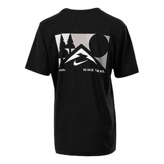 Nike U Nk Df Tee Db Trail Ssnl Sport Short Sleeves T Shirt Men's Black DD4465-010