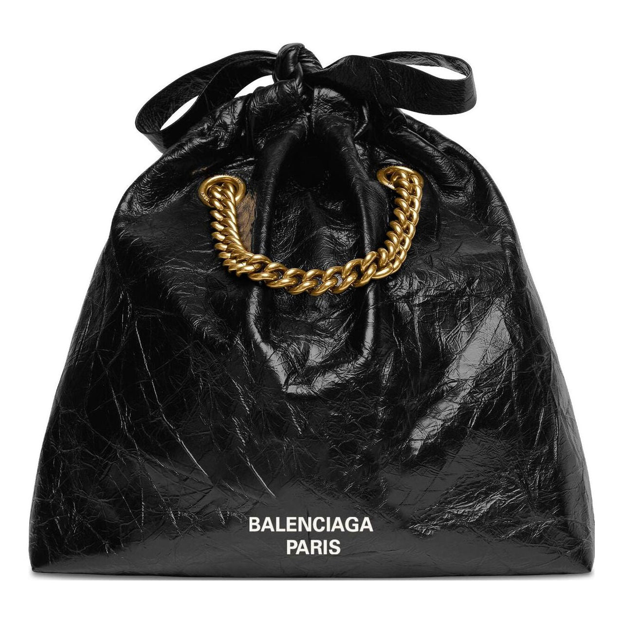 (WMNS) Balenciaga Crush Small Tote Bag 'Black' 742942210IT1000