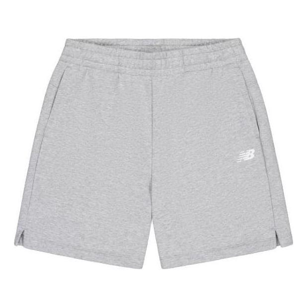 (WMNS) New Balance NB Logo Cotton Short 'Grey' AWS42301-GHM