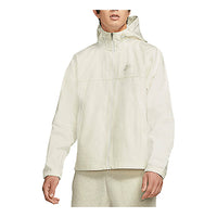 Nike Sportswear Canvas Sports Logo Casual Solid Color Hooded Jacket White DC8088-901