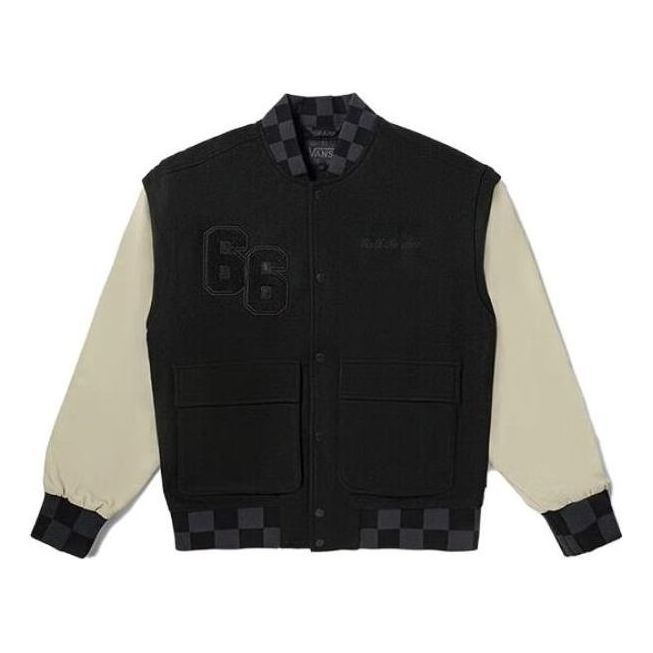 Vans Logo Baseball Jacket 'Black' VN000928BLK