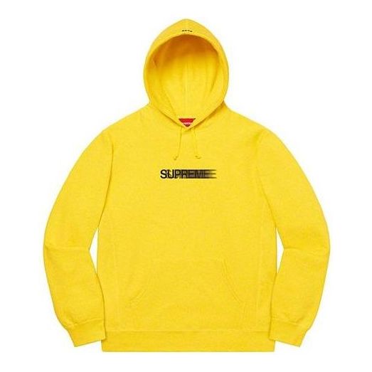 Supreme Motion Logo Hooded Sweatshirt 'Yellow Black' SUP-SS20-532