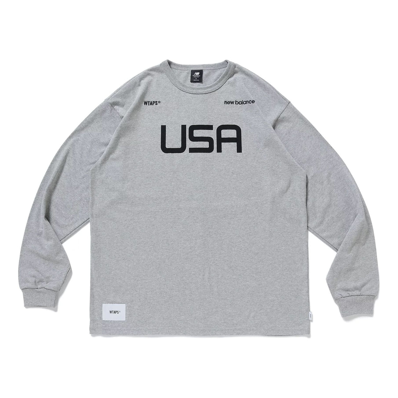 New Balance x WTAPS Long Sleeve TC Jersey T-Shirt 'Athletic Grey' MT01606-AG