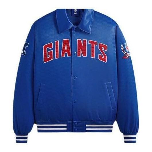 KITH For The NFL: Giants Satin Bomber Jacket 'Current' KHM010427-412
