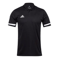 adidas T19 Polo M Athleisure Casual Sports Badminton Short Sleeve Polo Shirt Black DW6888