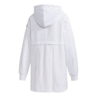 (WMNS) adidas Wb Alphabet Logo Printing Sports Hooded Jacket White FM9251