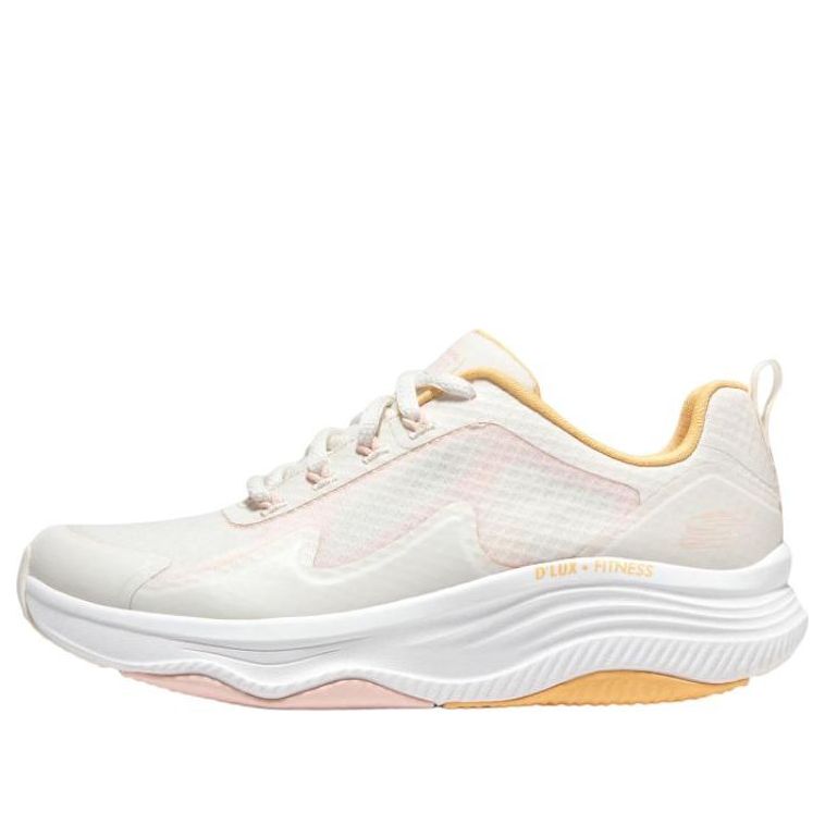 (WMNS) Skechers D'Lux Fitness 'White Yellow' 149899-NTMT
