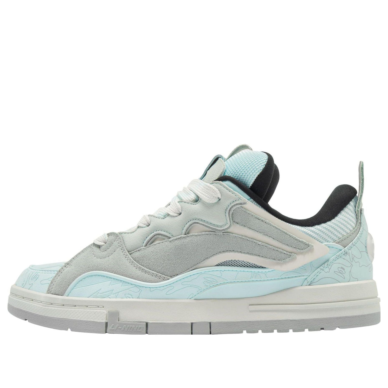 Li-Ning Superwave Golden x AAPE 10th Anniversary 'Blue Grey' AECS087-6