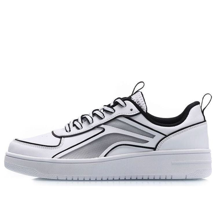 (WMNS) Li-Ning Classic Leisure Low 'White Black Outlined' AGCP128-3