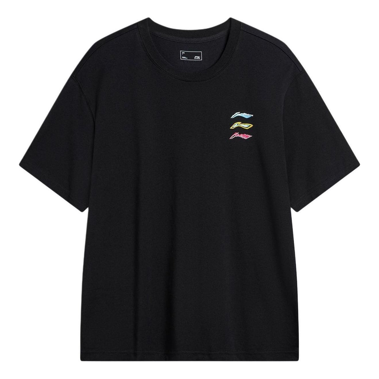 Li-Ning Triple Logo T-shirt 'Black' AHSU709-1