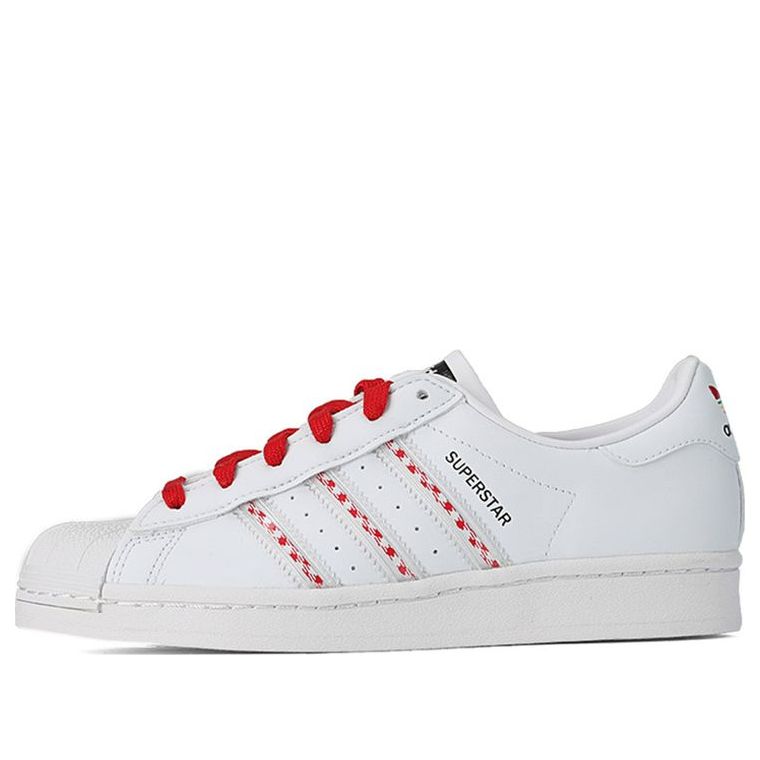 adidas originals Superstar 'White Red Black' FZ2822