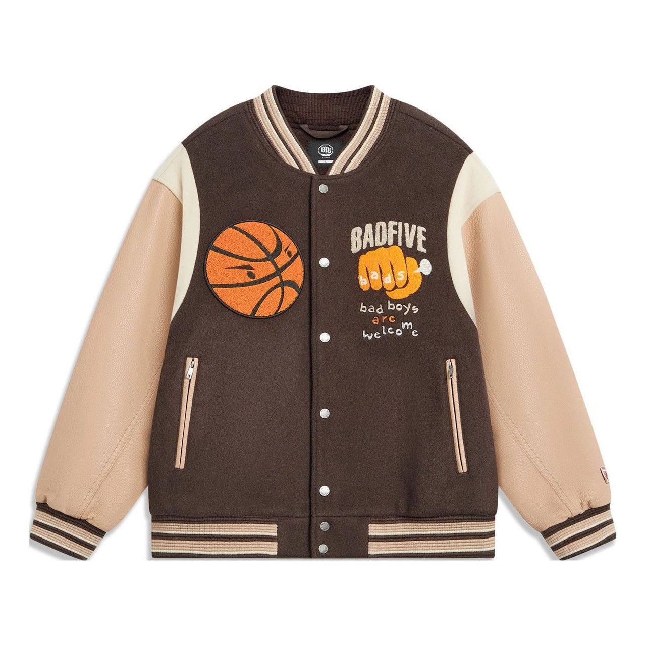 Li-Ning BadFive Baseball Jacket 'Brown' AJMT089-1