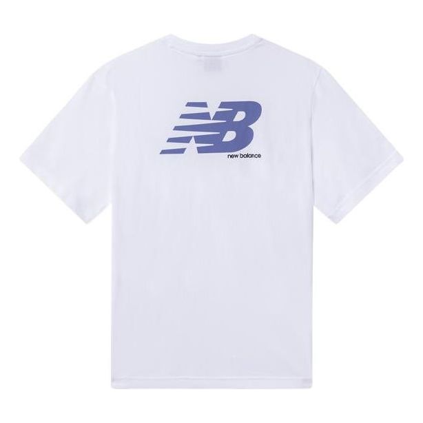 New Balance Lifestyle Logo T-Shirt 'White Purple' 5EC26023-WT