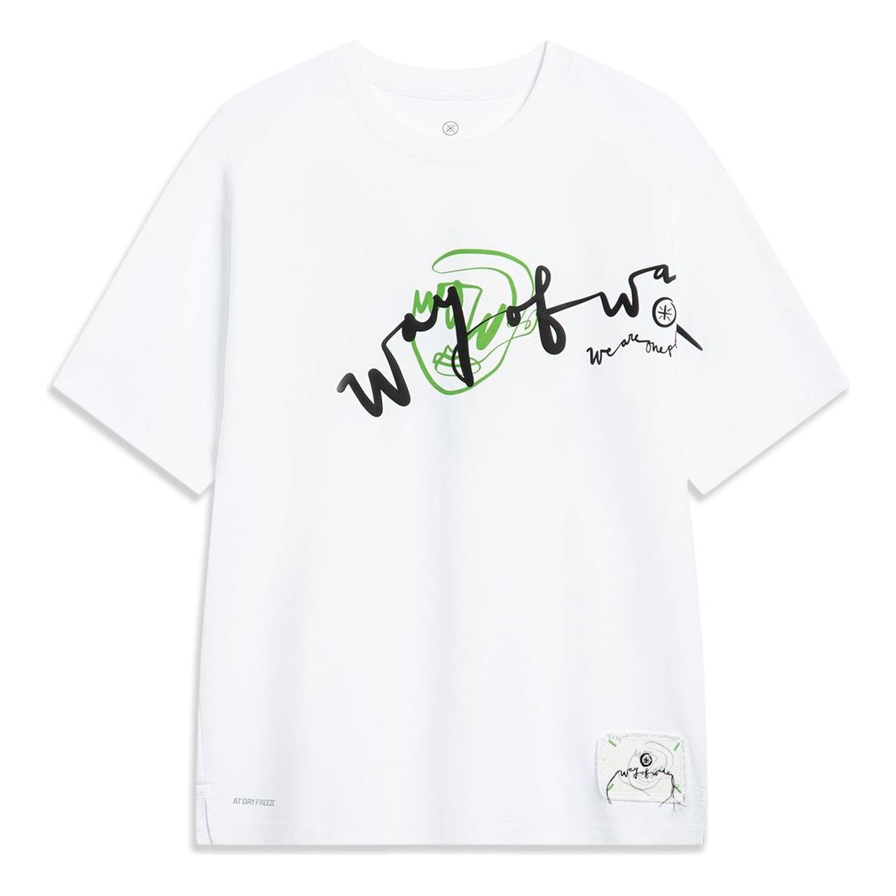Li-Ning Salventius x Way Of Wade Graphic T-shirt 'White' AHST335-2