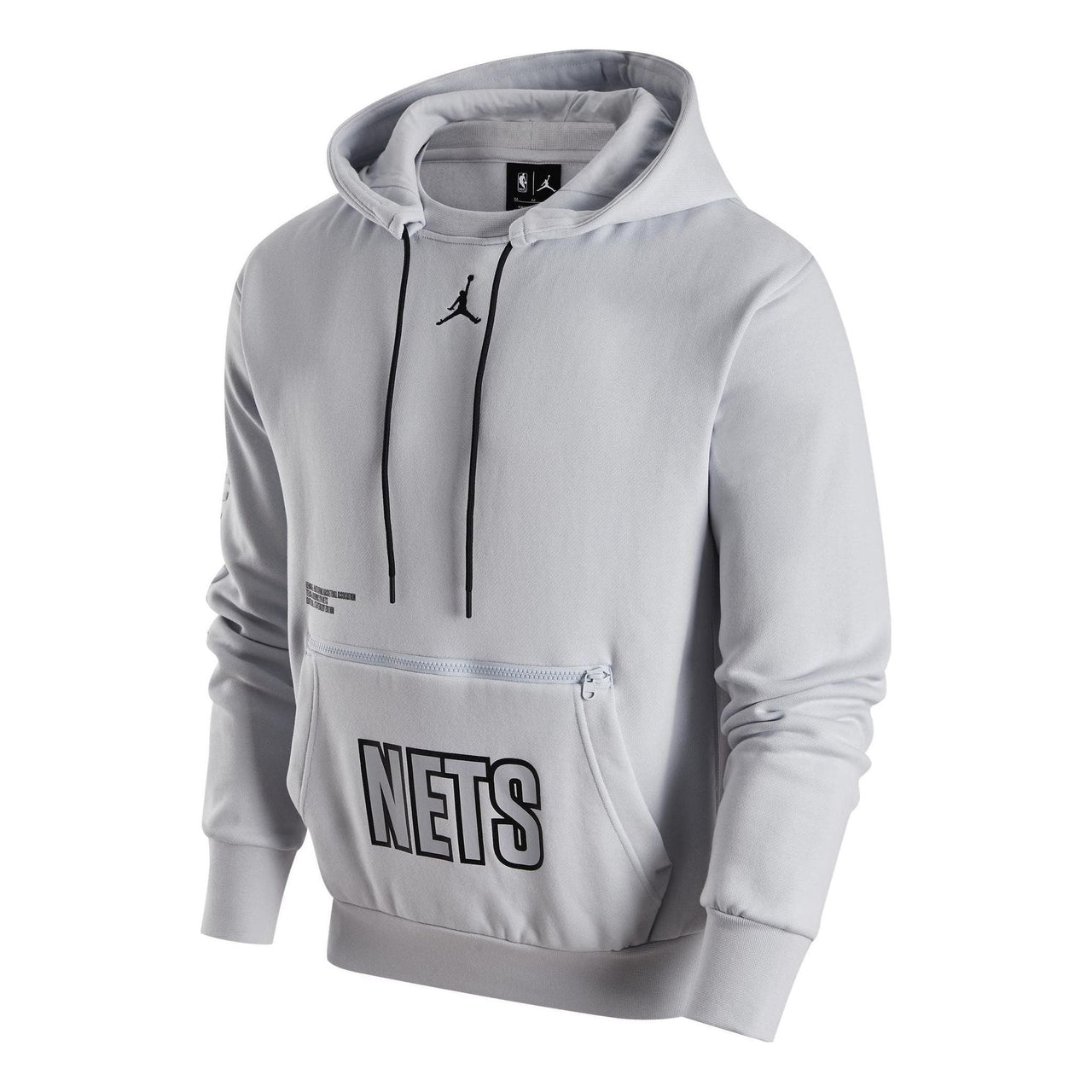 Air Jordan NBA Brooklyn NETS Hoodie 'Grey' DR7008-043