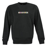 Converse Embroidered Workmark Fleece Crew 'Black' 10023777-A03