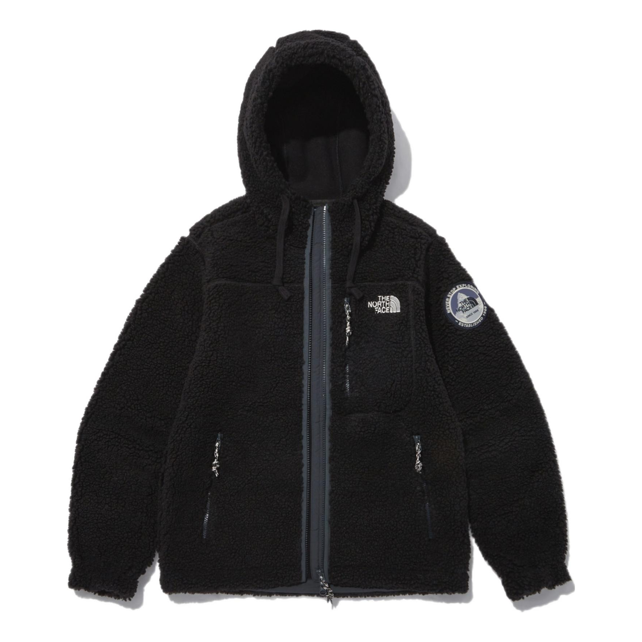THE NORTH FACE Fleece Hoodie Jacket 'Black' NJ4FN57B