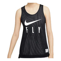 (WMNS) Nike Swoosh Fly Reversible Basketball Jersey 'Black White' CK6608-010