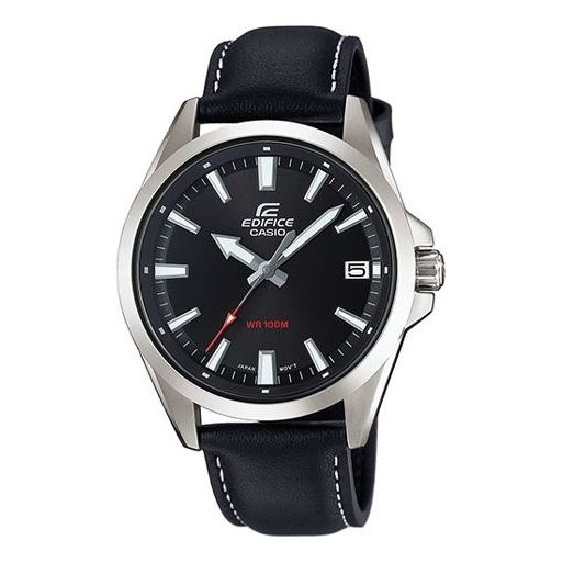 CASIO EDIFICE Mens BlackSilver Analog EFV-100L-1AVU