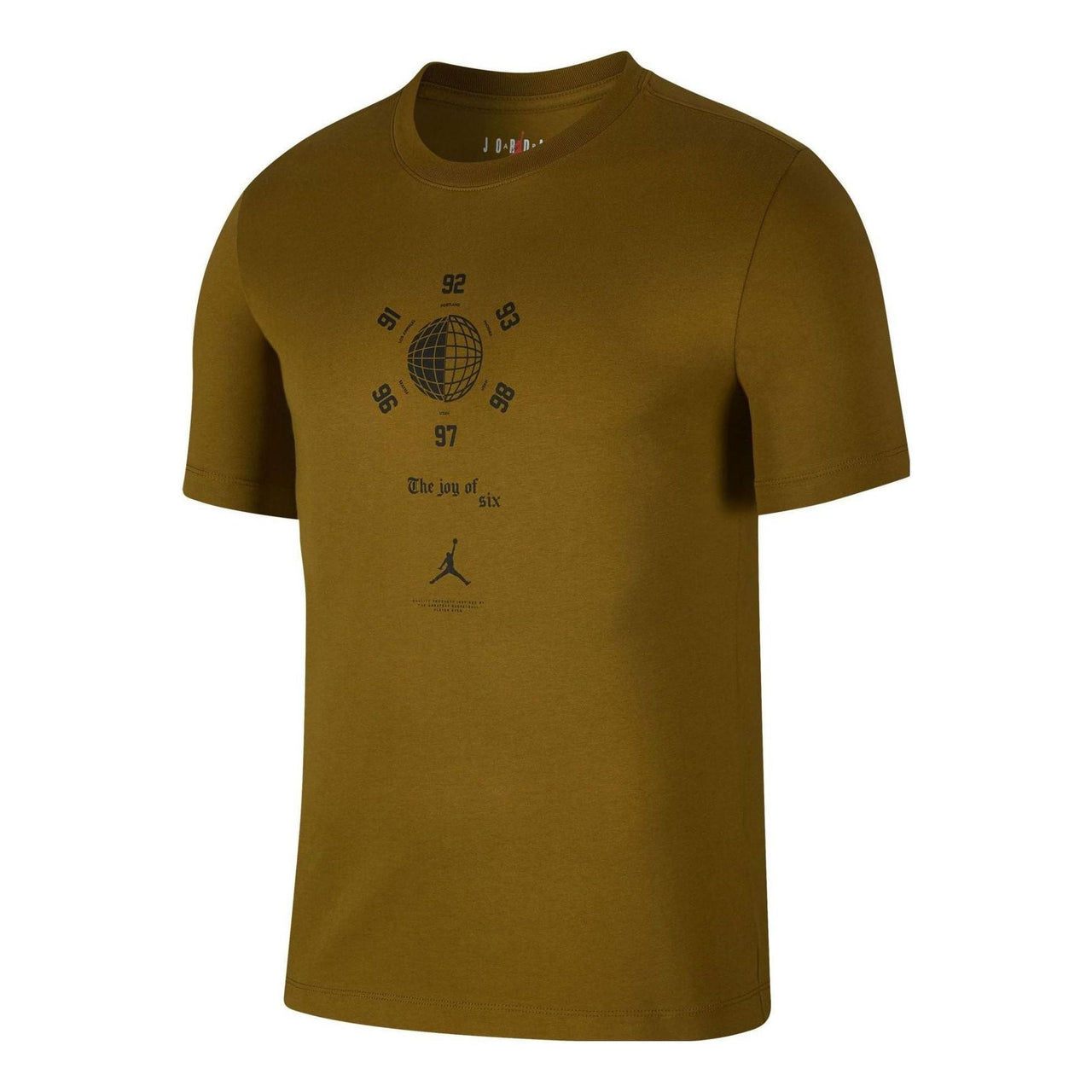 Air Jordan Love 6 Basketball Sports T-shirt 'Olive Green' AT8928-368
