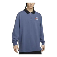 Nike Sportswear Trend Men's Rugby Tops 'Finn Blue Black' DX6754-491