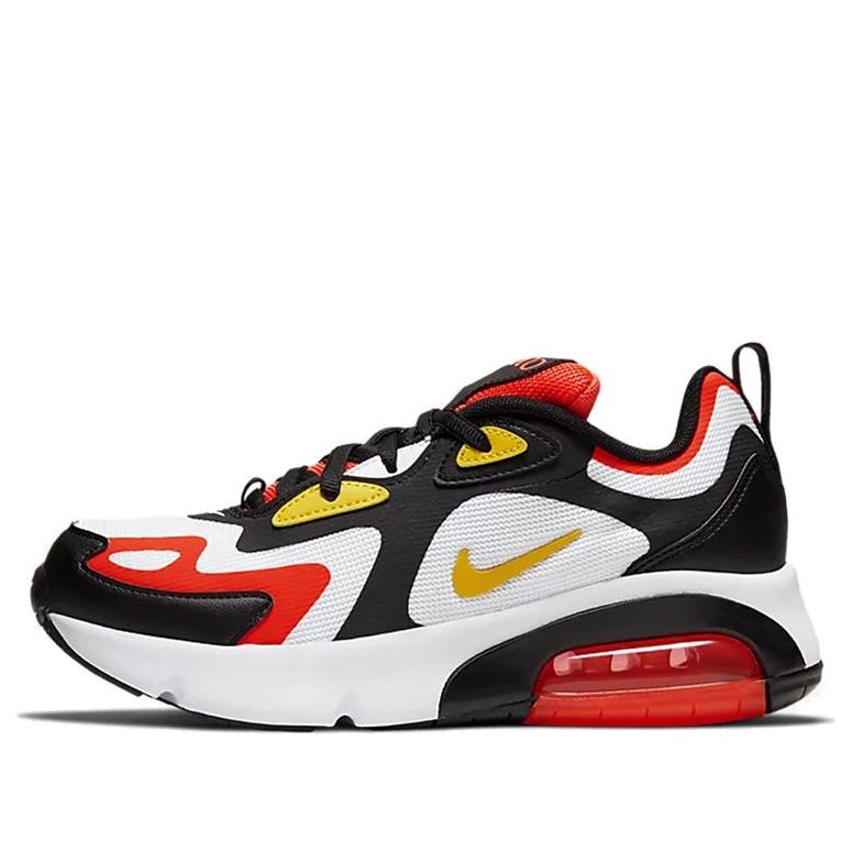(GS) Nike Air Max 200 'Black Bright Crimson' AT5627-005