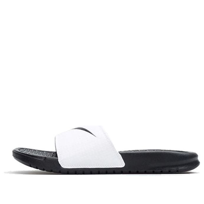 (WMNS) Nike KLAPKI Benassi Swoosh 'Black White' 312432-102