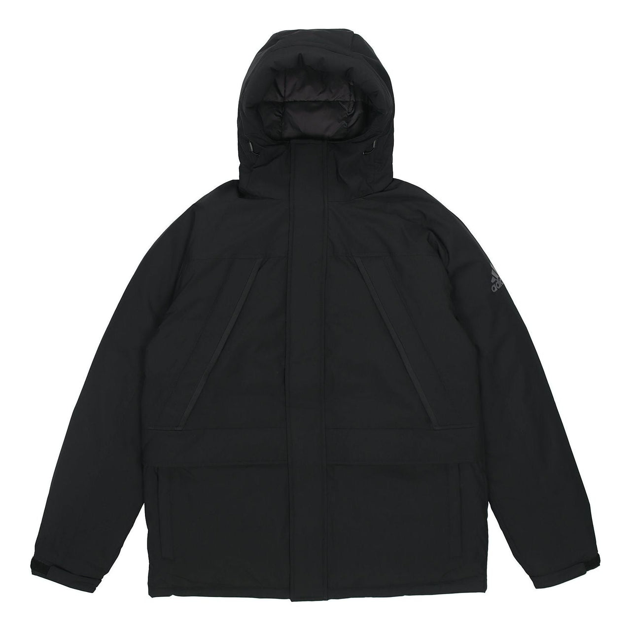 adidas Stay Warm Outdoor Sports Zipper hooded down Jacket Black GK0667