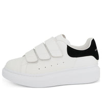 (WMNS) Alexander McQueen Oversized Triple Strap Sneaker 'White Black' 697105WHGP79061