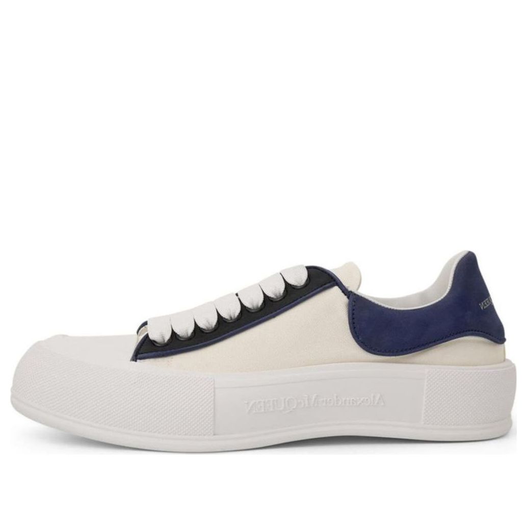 Alexander McQueen Deck Plimsoll Sneakers 'Beige Black' 735792W4TGY7797