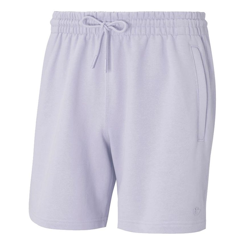 adidas originals C Short Ft Solid Color Drawstring Sports Shorts Purple HF6356