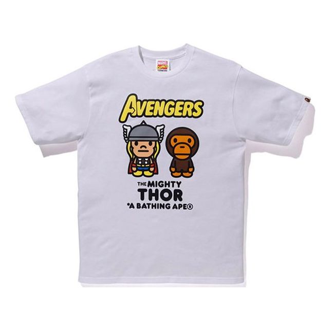 A Bathing Ape X Marvel Milo Mighty Thor Tee 'White' 2F23-110-906