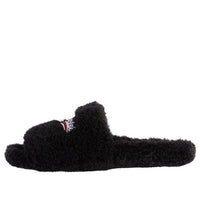 Balenciaga Furry Slides 'Black' 654747W2DO11096