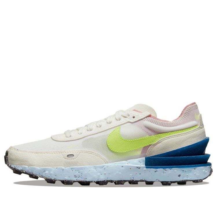 (WMNS) Nike Waffle One Crater Sneakers White/Green/Blue DJ9640-100